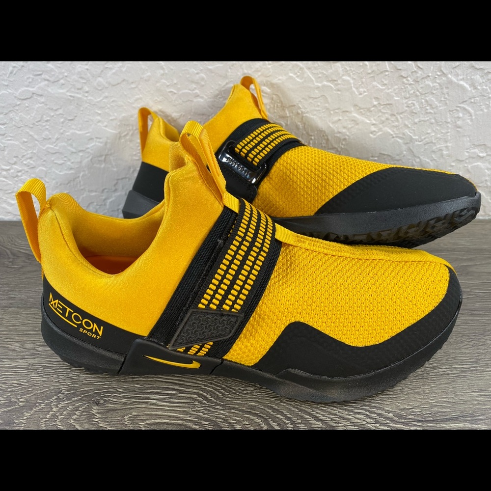 Nike Metcon Sport TB University Gold Black Men's Training Shoes Size 9.5 Clean!